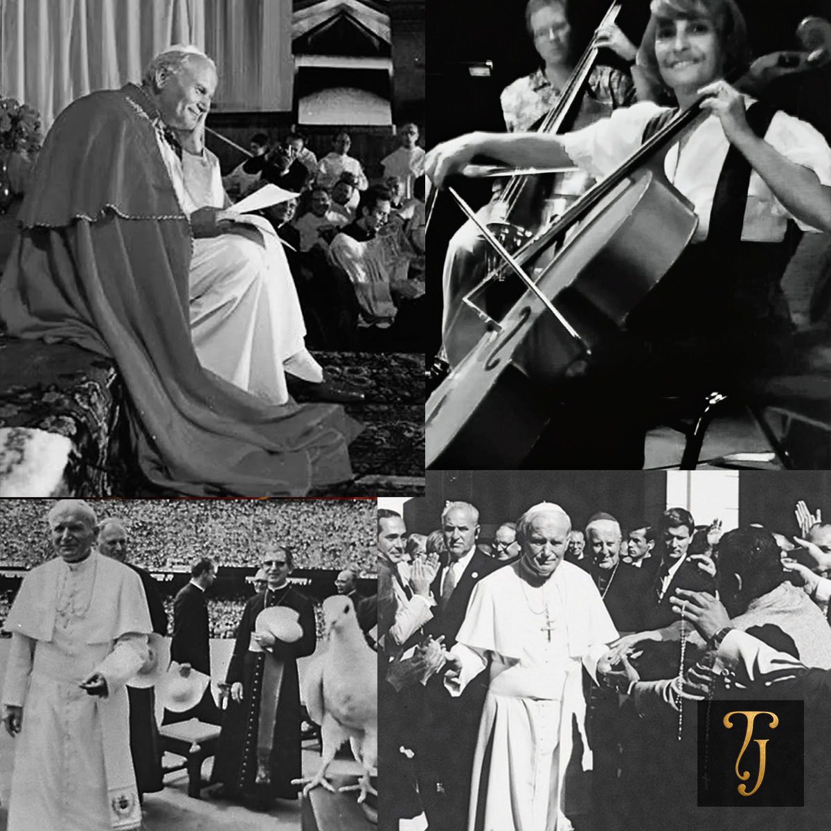 Papa João Paulo II durante cerimônia religiosa